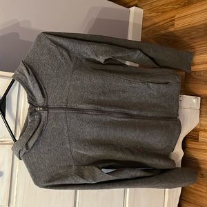Grey zip up Danskin poly cotton light jacket